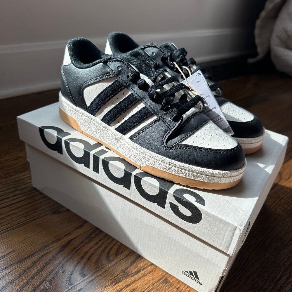 Adidas Break Start Kids Sneakers Black/White – Brand New (Youth 5.5 / Women 7)